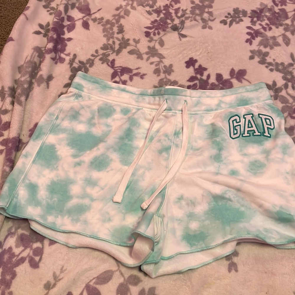 Blue and white tie-dye